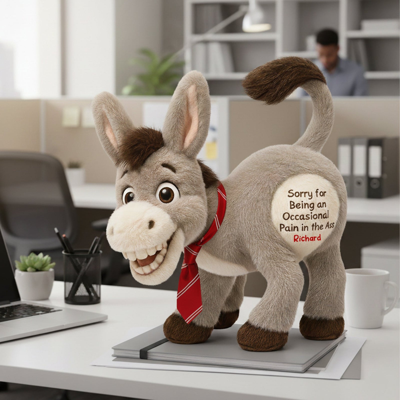 Funny Donkey Custom Shape Pillow - Personalized Gifts For Coworkers 07naqn171125
