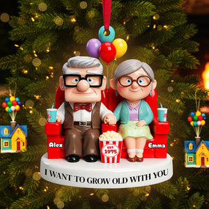 Old Couple Ornament - Personalized Gifts For Couple 02nata190825