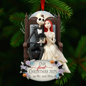 First Christmas Together Acrylic Ornament  - Personalized Gifts For Couple 04TOQN011125