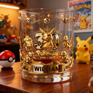 Celebrate 30th Milestone Round Glass - Personalized Gifts 03TGLU170126