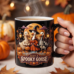 Just A Spooky Goose Magic Mug - Personalized Halloween Gifts 05todh170826