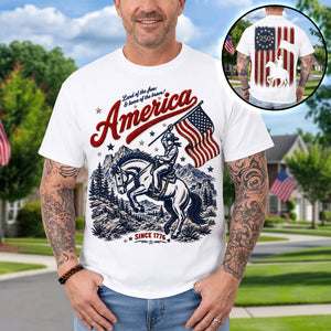 Land Of The Free - Celebrated America 250th Anniversary Shirt - Personalized Gifts For Patriots 05paqn280526