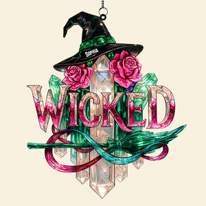 Mystical Witch Suncatcher Ornament - Personalized Gifts For Witch Lovers 04patn271125