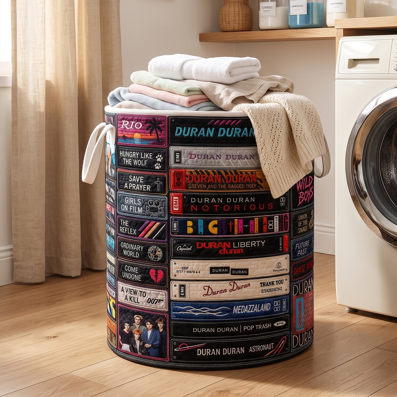 Retro Pop Style Laundry Basket- Personalized Gifts 03HUQN100726