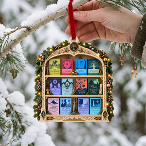 Fantasy Book Collection Christmas Acrylic Ornament - Personalized Gifts For Book Lovers 01NALU071026