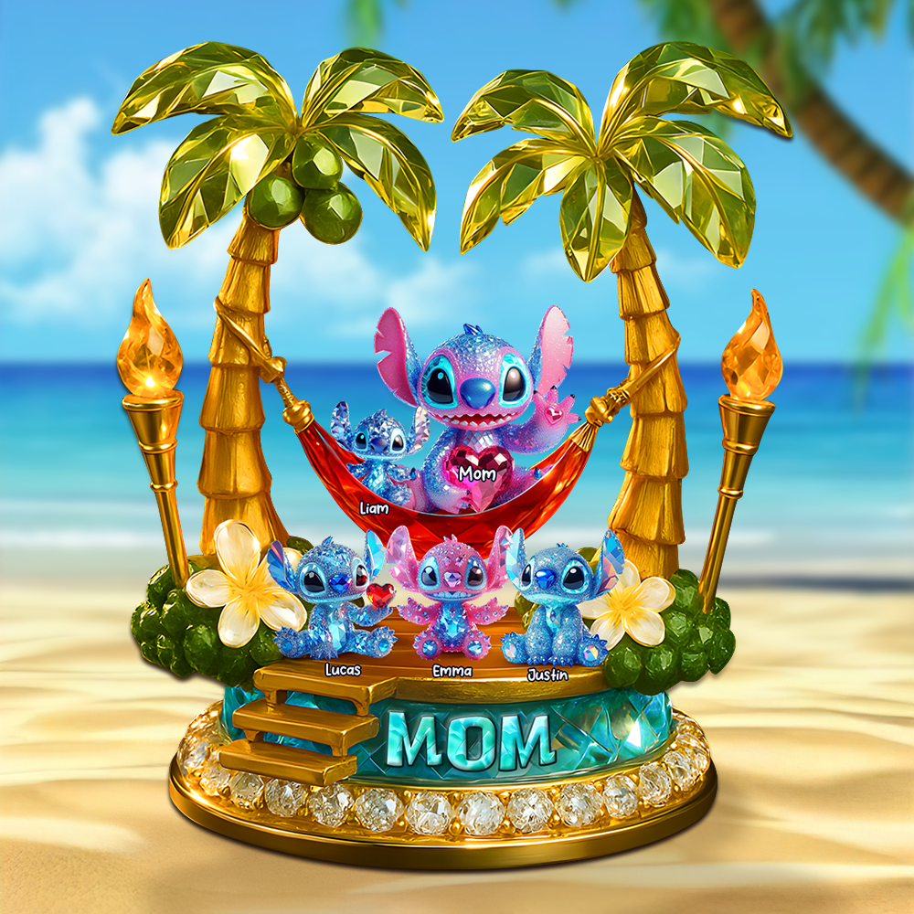Little Monster Mom Plaque - Personalized Gifts For Mom 03ohpu180425-Homacus