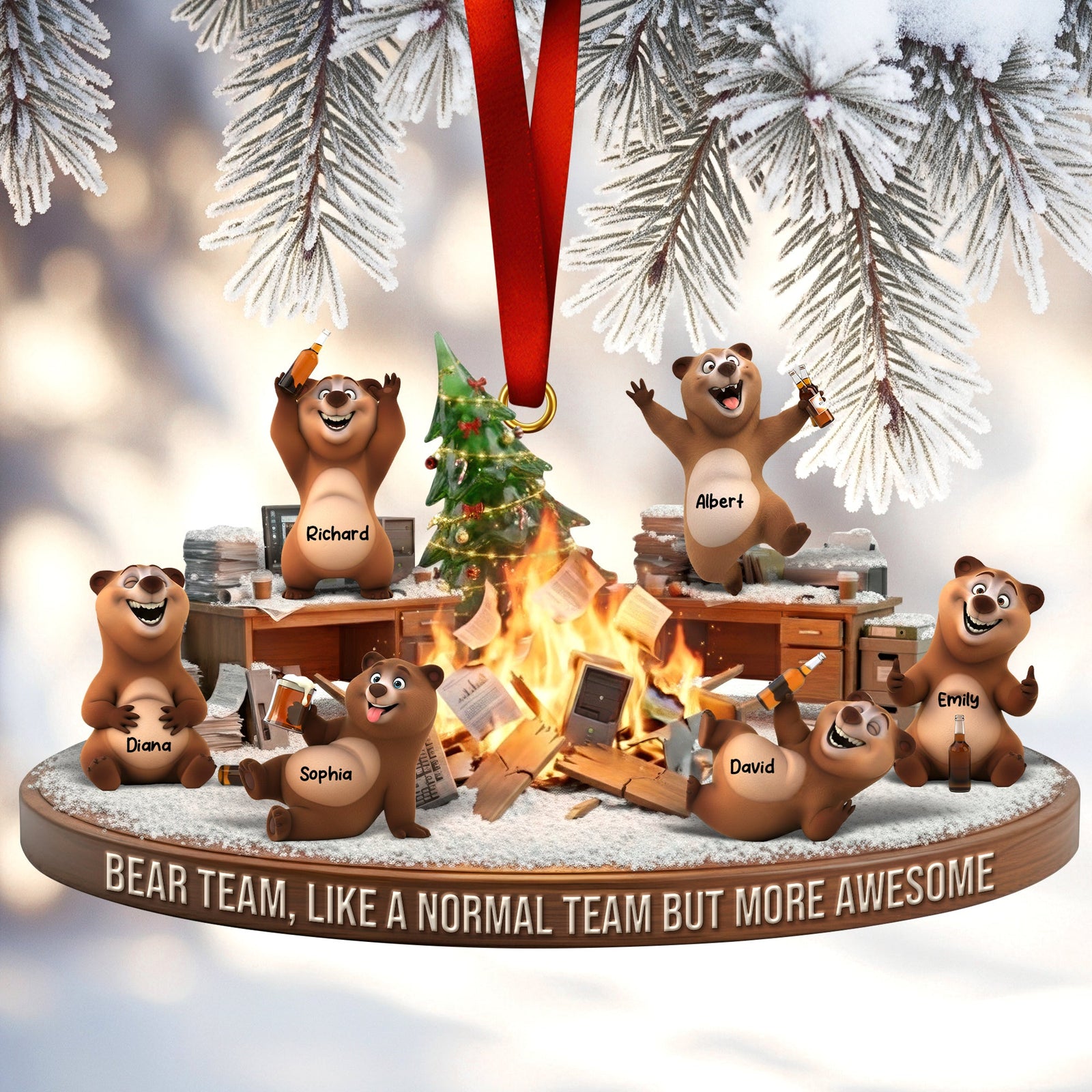 Beer Coworker Ornament - Personalized Gifts For Coworkers 01ohqn241125