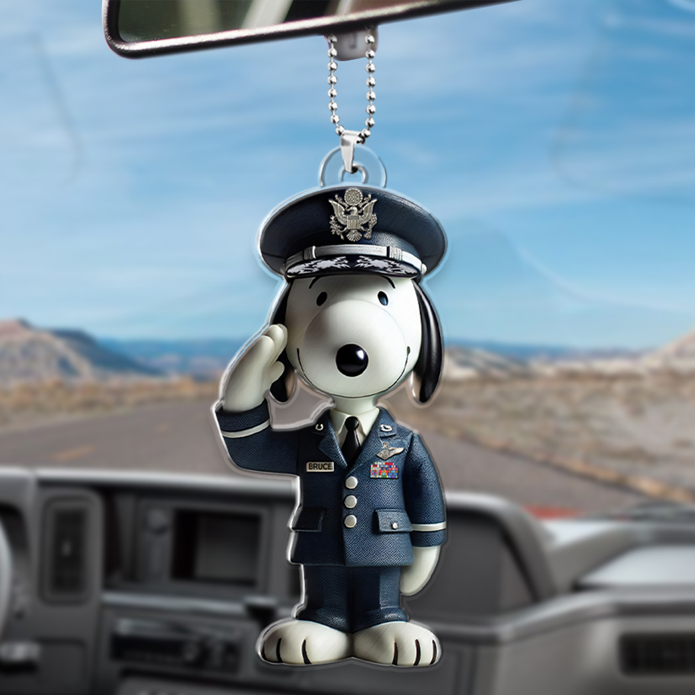 Adorable Buddy Car Ornament - Personalized Gifts For Veteran 01HULU160725