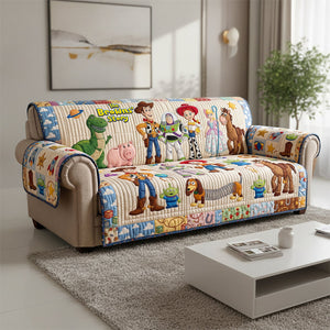 USA 1776 - 2026 Cartoon Patriotic Sofa Cover - Personalized Gifts 02huta220626-Homacus