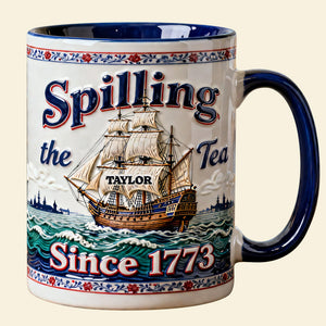 Playful Rebellion Tea Ship Accent Mug - Personalized Gifts For Tea Lovers 01QHDT090326