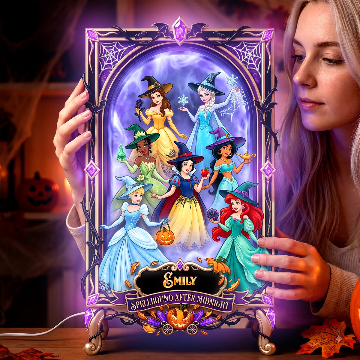 Spellbound Halloween Light Box Personalized Gifts For Sisterhood 04HADH210826