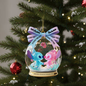 Cute Alien Couple Ornament, Personalized Gifts For Couple 07QHLU300925