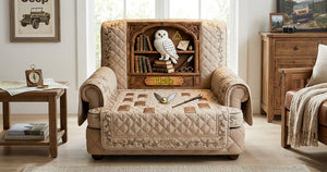 Enchanted Bookself Quilted Armchair - Personalized Gifts 03kimg280126