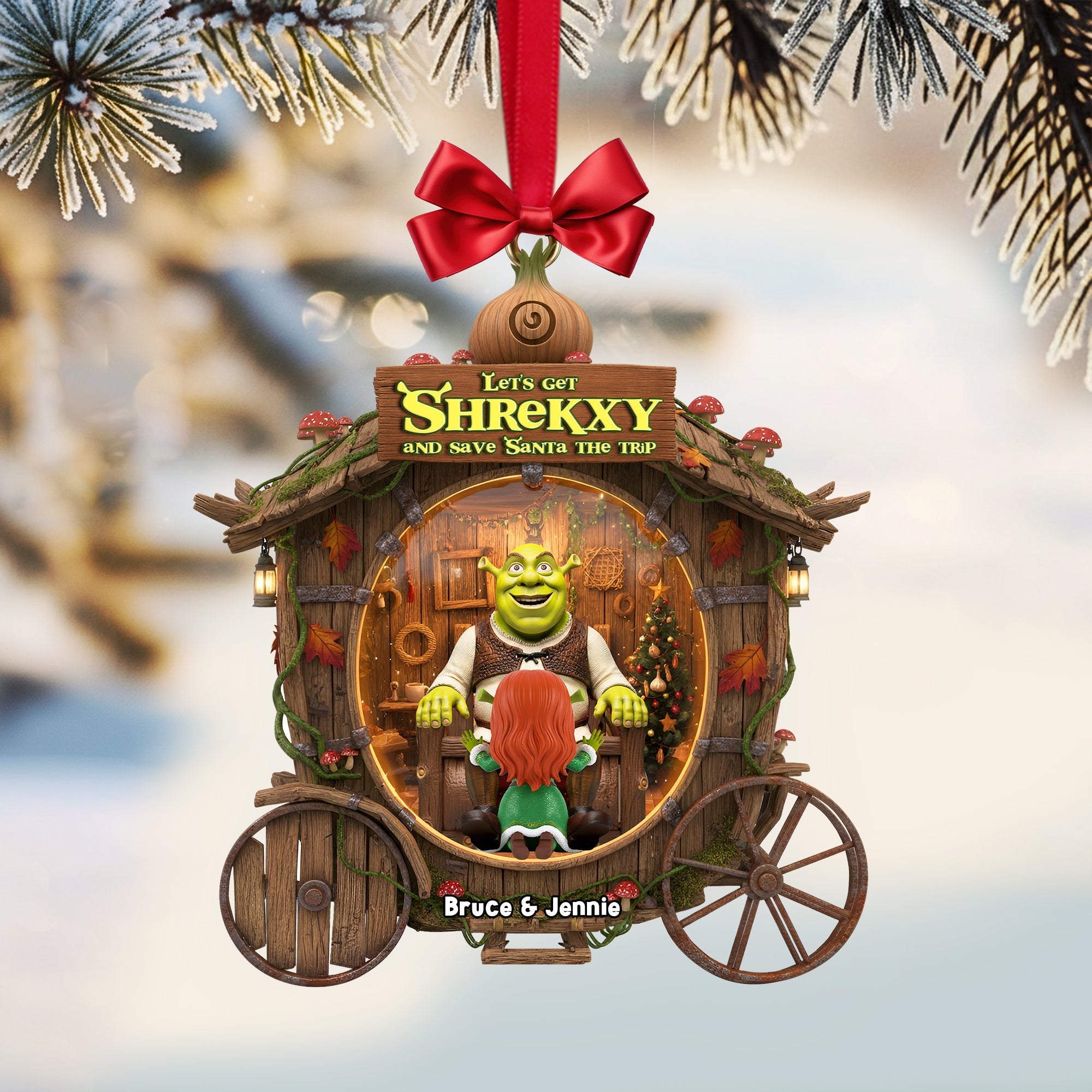 Spicy Swamp Couple Ornament - Personalized Christmas Gifts For Couples 01TOLU141025
