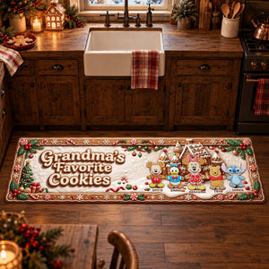 Grandma's Favorite Cookies Runner Rug - Personalized Christmas Gifts 01nalu280926-Homacus