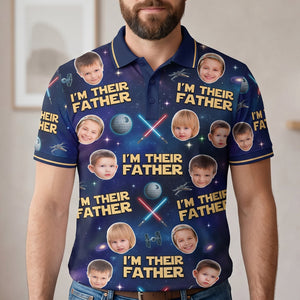 I Am The Father Polo Shirt - Custom Photo Gifts For Dads 05natn080526