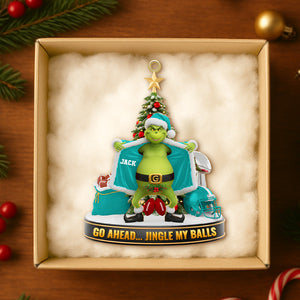 Green Monster Sport Ornament - Personalized Gift For Sport Lover Christmas Ornament 04OHTN211025