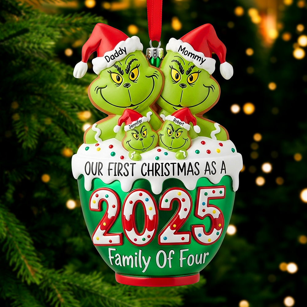 Playful Family Christmas Ornament - Personalized Gifts For Family 02tgqn180825