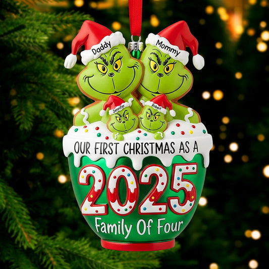 Playful Family Christmas Ornament - Personalized Gifts For Family 02tgqn180825