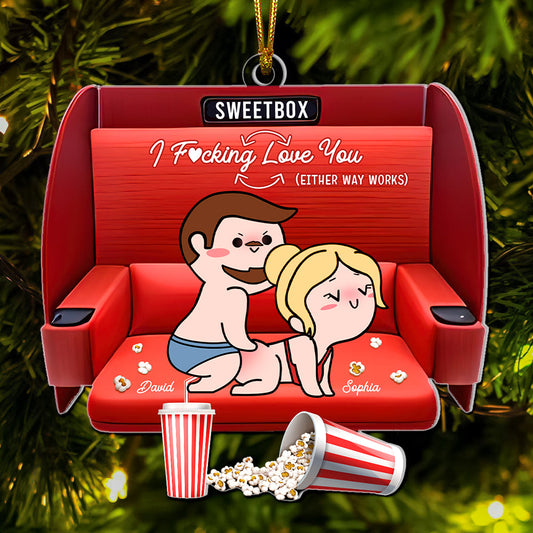 Personalized Gift For Couples, Naughty Couple Movie Acrylic Ornament 06OHQN101024HH - Ornament - GoDuckee