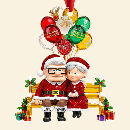 Romantic Couple Christmas Ornament - Personalized Gifts For Couple 03TGDT110825