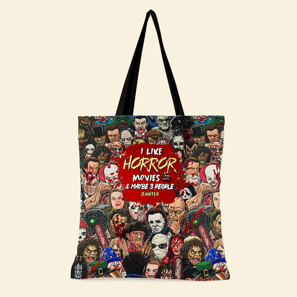 Halloween Horror Characters Tote Bag Personalized Gifts For Movie Fans 02HUDT200825