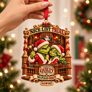 Couple Nice List Trial Christmas Ornament - Personalized Gifts For Couple 08hatn121026