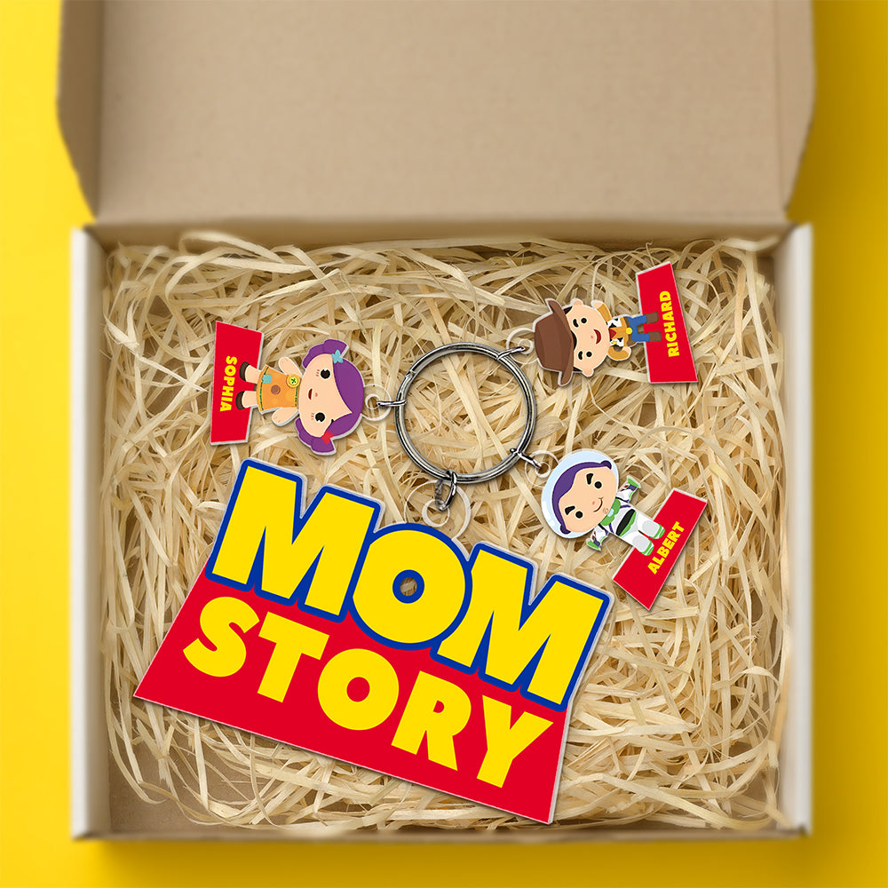 Personalized Gifts For Mom Keychain Mom Story-Homacus