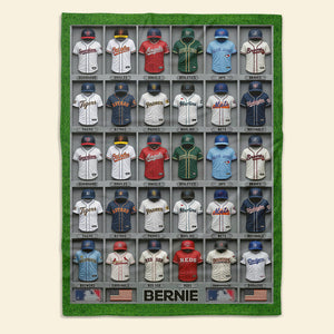 Sport Teams Uniform Blanket - Personalized Gifts For Sport Fans Blanket 04HUDT200326
