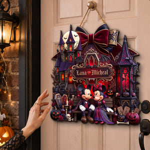 Midnight Romance A Love Tale Acrylic Sign - Personalized Halloween Gifts For Couples 021padh110826
