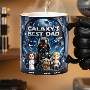 The Best Warrior Dad And Kids Magic Mug - Personalized Gifts For Dads 04nadt080526