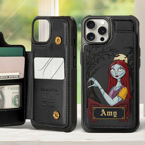 Moonlit Couple Leather Phone Case Personalized Gifts For Couple 02NADT190825