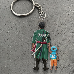Pirate Dad Keychain- Personalized Gifts For Dad 02qhhu120525pa - Keychains - GoDuckee