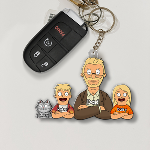 Grill Master Dad Acrylic Keychain - Personalized Gifts For Father 02QHHU160525HG-Homacus