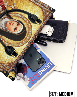 The Little Flower of Grace Leather Bag 03acxn150425