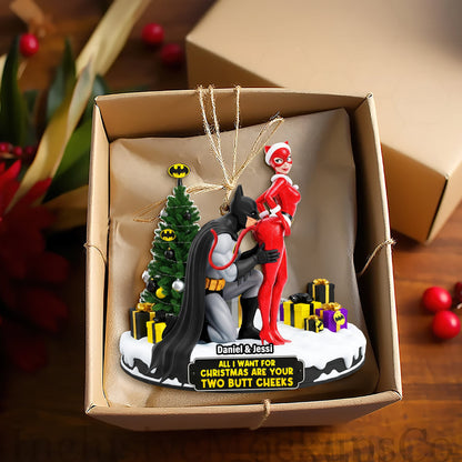Cheeky Masked Couple Ornament - Personalized Gifts For Couple 04ohlu150925