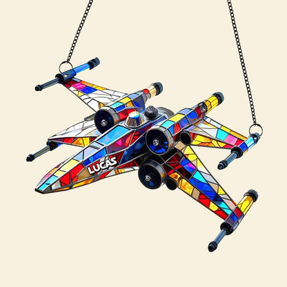 Spaceship Suncatcher   - Personalized Gifts For Galaxy Lovers 05tgtn040825