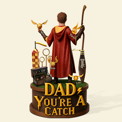 Wizard Dad Plaque - Personalized Gifts For Dad 05hupu230525