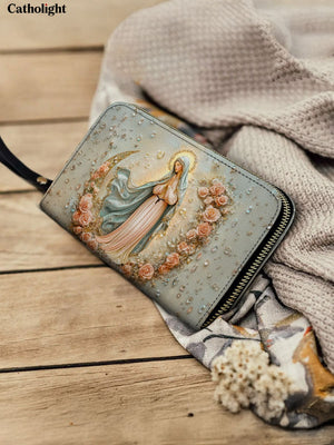 Catholight  The Crescent of Serenity Leather Wallet Purse