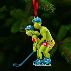 A Playful Twist Acrylic Ornament - Personalized Gift For Sporty Couple 04OHLU291025