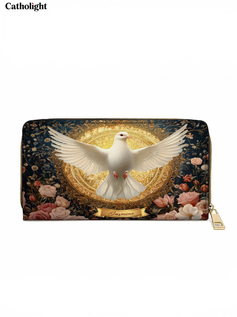 Catholight  Dove of Eternal Light Leather Wallet Purse