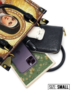 The Little Flower of Grace Leather Bag 03acxn150425