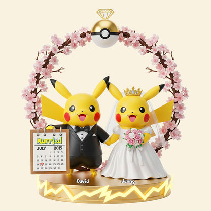 Wedding Couple Acrylic Plaque - Personalized Gifts For Couple 01NATN090725