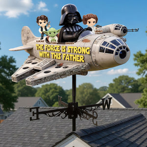 Futuristic Dad Metal Weather Vane - Personalized Gifts For Dads 04OHDT120526-Homacus