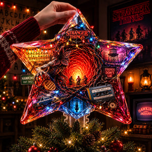 Deep World Star Tree Topper, Personalized Gifts 02qhlu100826