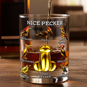Naughty Bit Round Glass - Personalized Gifts For Him 02NALU251125