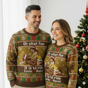 Funny Couple Christmas Ugly Sweater - Personalized Gifts For Couple 01KIDT270925