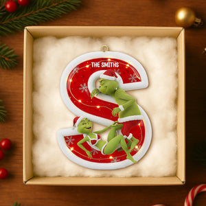 Custom Alphabet Letter Gifts For Couple Christmas Ornament 03hytn071025