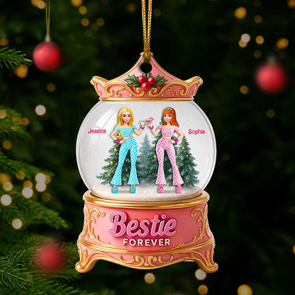 Girly Bestie Forever Ornament - Personalized Christmas Gifts For Besties 03OHLU140825