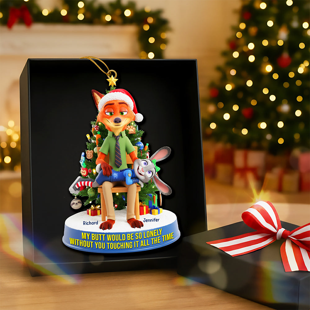 Cheeky Couple Ornament - Personalized Gifts For Couple 02naqn170925